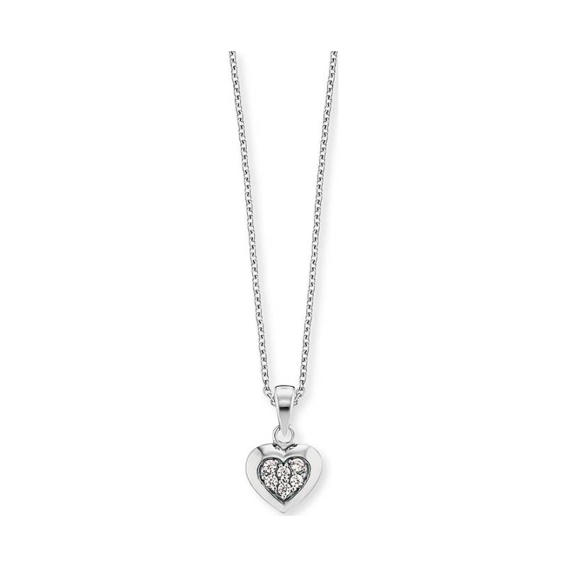 Engelsrufer Kette HEN-HEART02-ZI 925er Silber rhodiniert von Engelsrufer