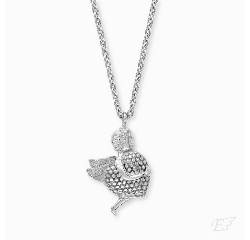 Engelsrufer Kette mit Anhänger ERN-ANGEL-HEART Kette Anhänger Damen Schutzengel Silber von Engelsrufer