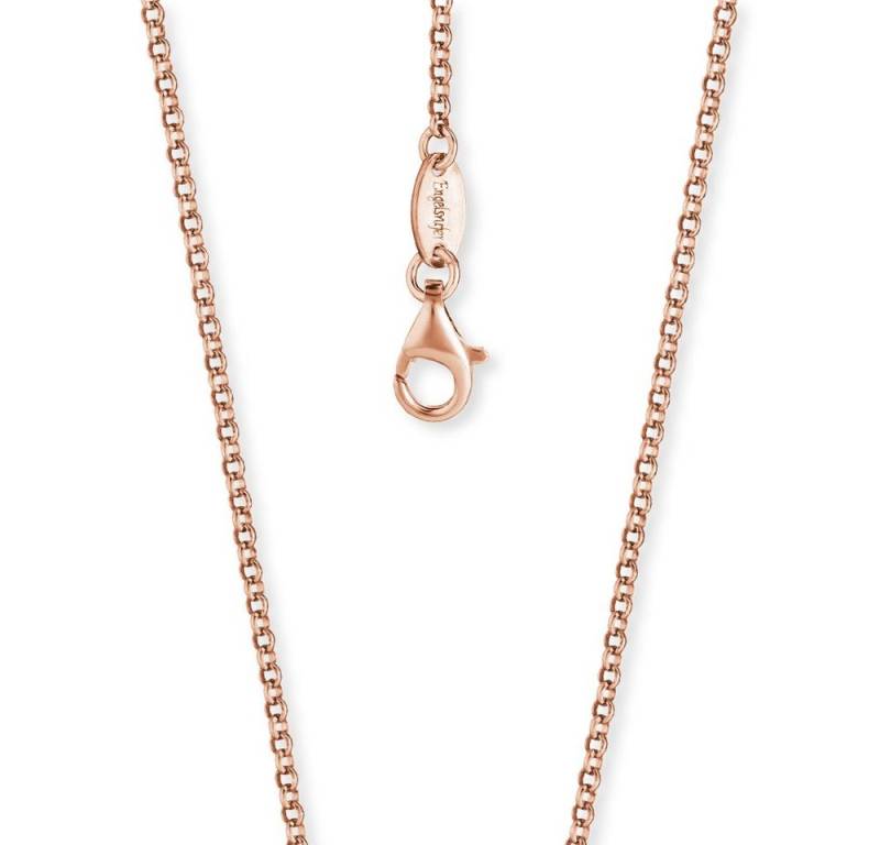 Engelsrufer Kette mit Anhänger Engelsrufer Halskette Damen ERN-50-R Erbsenkette Silber rosévergoldet von Engelsrufer