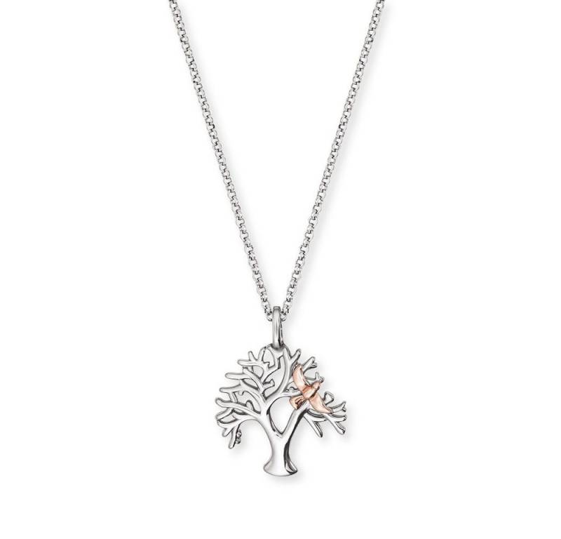 Engelsrufer Kette mit Anhänger Engelsrufer Kette ERN-TREE-BIR Lebensbaum Silber rosévergoldet von Engelsrufer