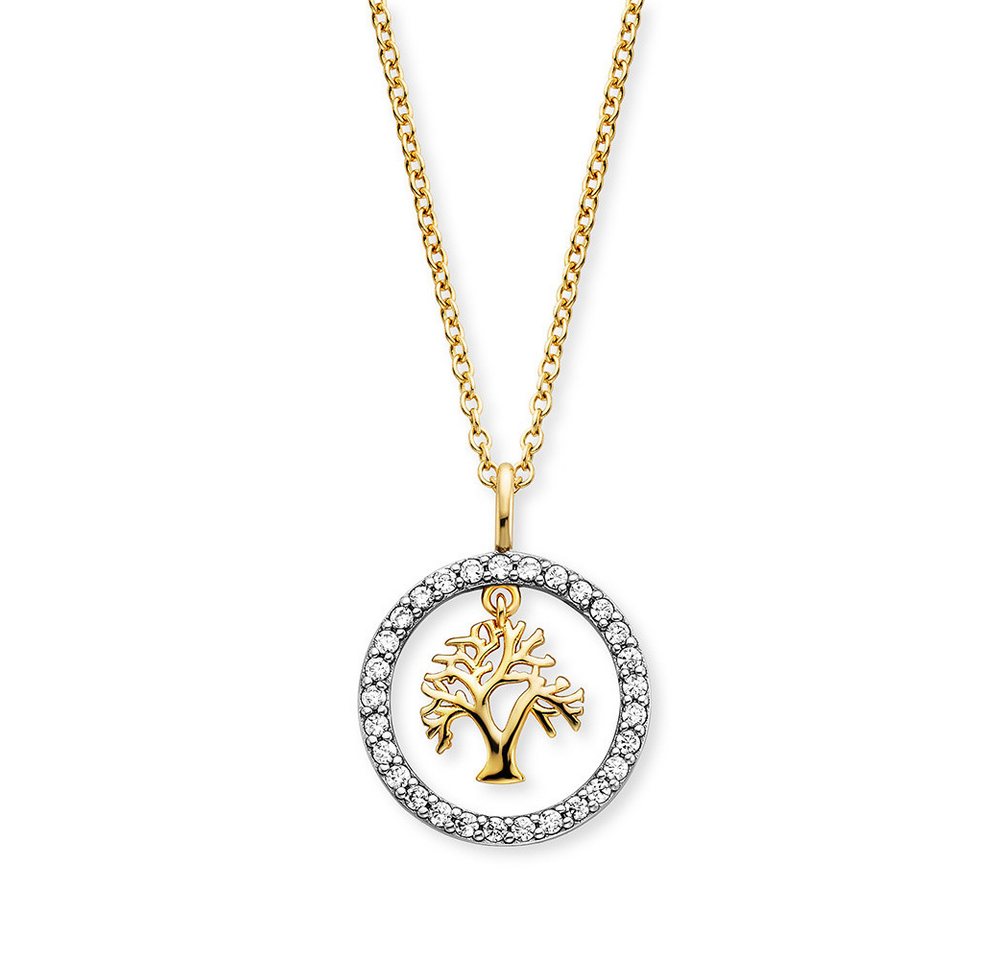 Engelsrufer Kette mit Anhänger Engelsrufer Kette Lebensbaum ERN-LILTREE-ZI-G von Engelsrufer