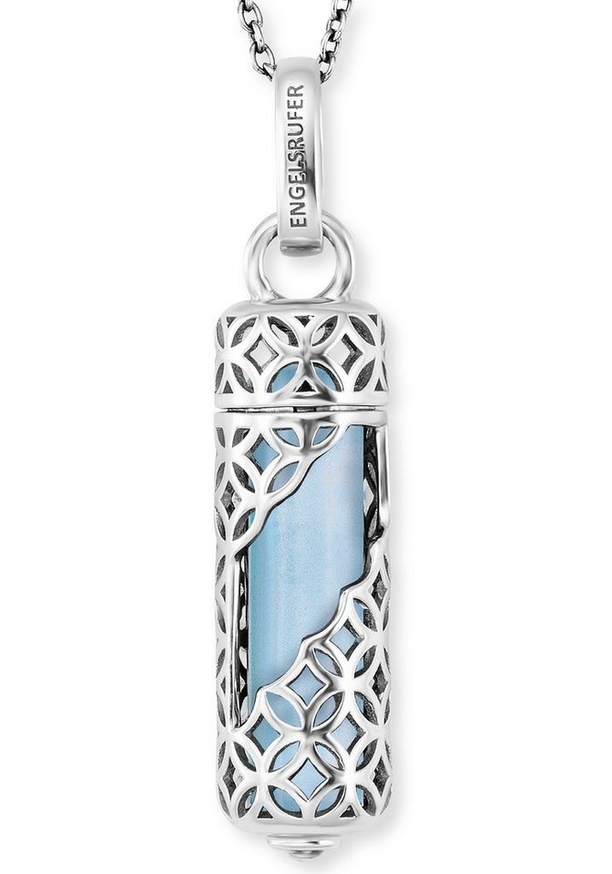 Engelsrufer Kette mit Anhänger POWERFUL STONE BLAUER ACHAT (Set, 3-tlg., inkl. Schmuckstein), mit Achat von Engelsrufer