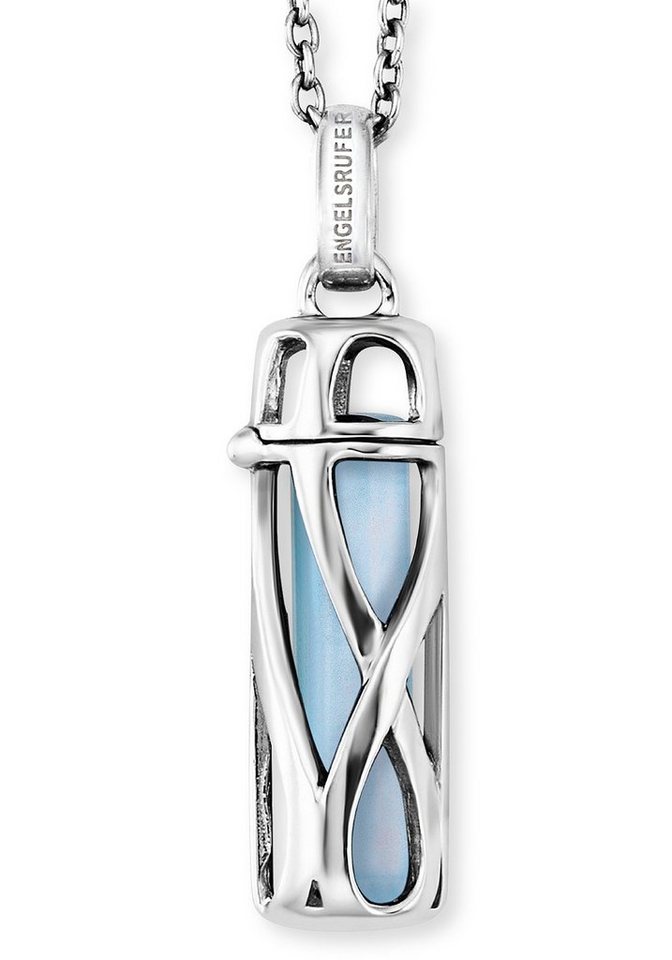 Engelsrufer Kette mit Anhänger POWERFUL STONE BLAUER ACHAT (Set, 3-tlg., inkl. Schmuckstein), mit Achat von Engelsrufer