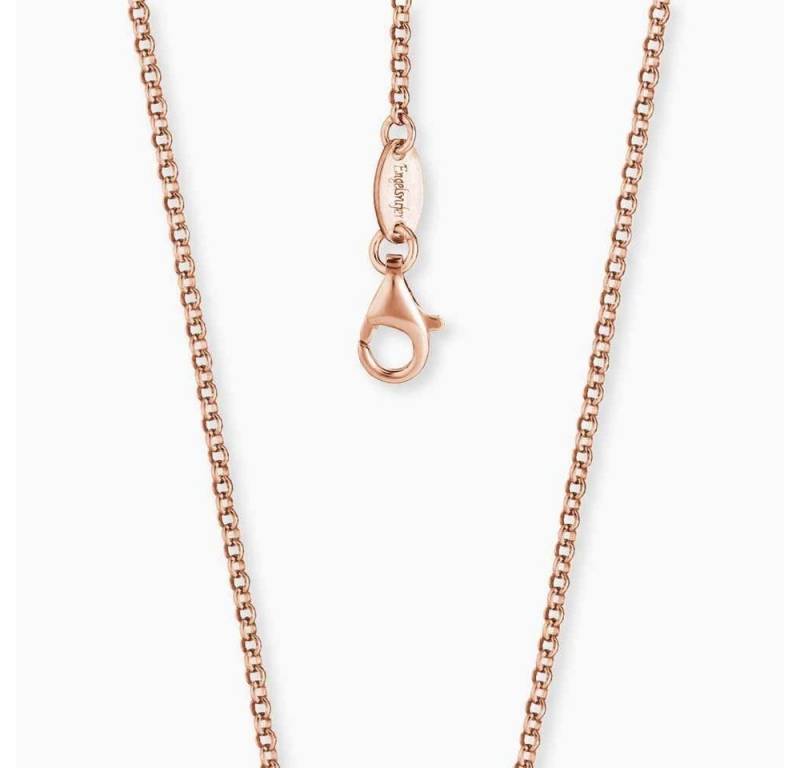 Engelsrufer Kette ohne Anhänger ERN-80-R Erbskette Damen Silber Rosé Vergoldet 80 cm von Engelsrufer
