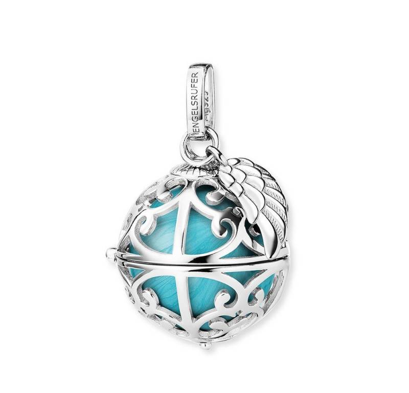 Engelsrufer Klangkugelanhänger Engelsrufer Anhänger ER-23-26-M 925/000 Silber Flügel Perlmutt Türkis (1-tlg) von Engelsrufer