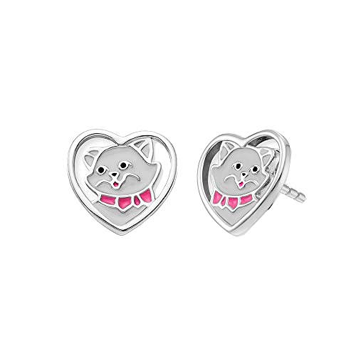 Herzengel Mädchen Kinder Ohrstecker Ohrringe aus Sterling Silber und Emaille - Steckverschluss - nickelfrei von Engelsrufer