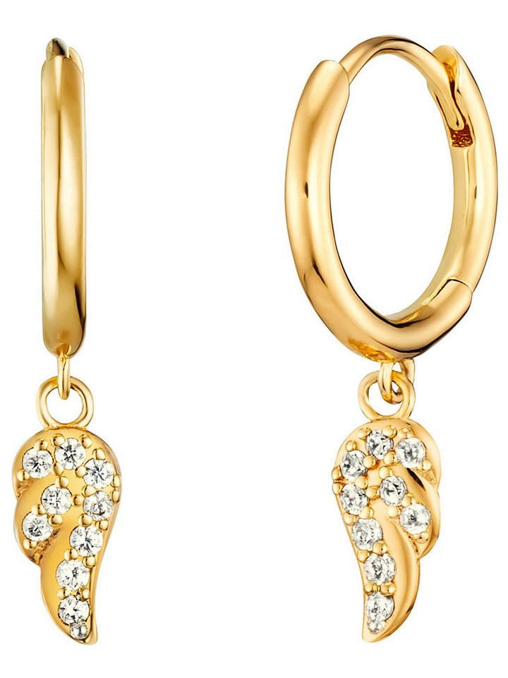 Engelsrufer Paar Creolen ERE-FLYWING1-ZI-G-CR von Engelsrufer