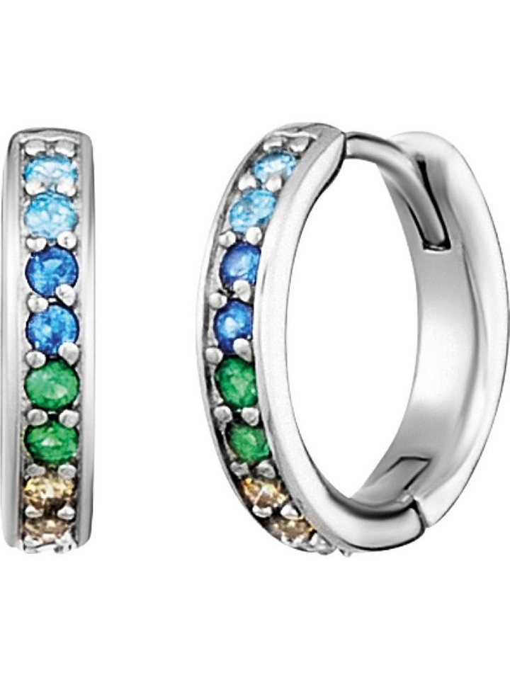 Engelsrufer Paar Creolen Engelsrufer Damen-Creolen 925er Silber Zirkonia (Paar) von Engelsrufer