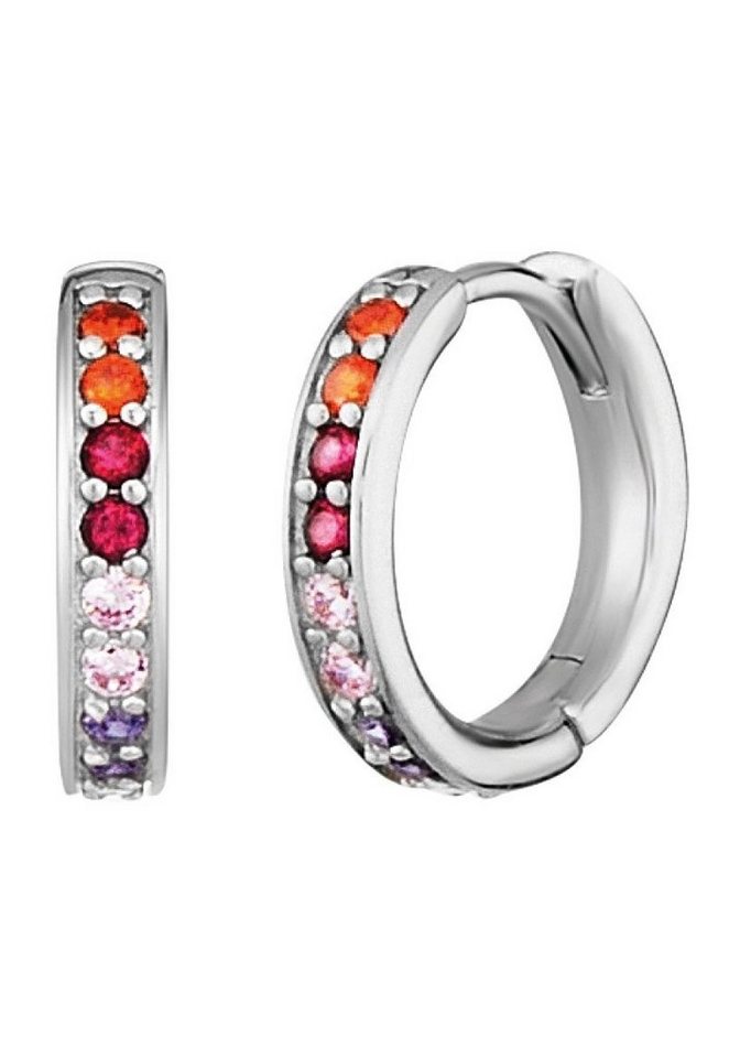 Engelsrufer Paar Creolen Keep it so simple, mit Zirkonia (synth) von Engelsrufer