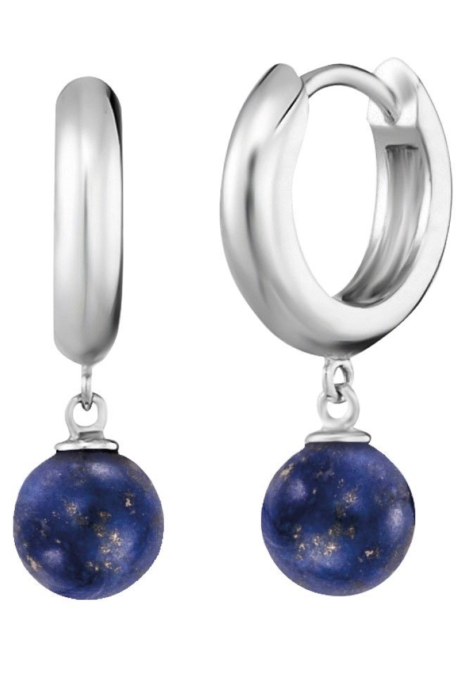 Engelsrufer Paar Creolen Powerful Stone, ERE-BA, ERE-LP, ERE-ML, ERE-RJ, ERE-RQ, ERE-TE, mit Achat, Lapislazuli, Malachit, Jaspis, Rosenquarz oder Tigerauge Engelsrufer Paar Creolen Powerful Stone, ERE-BA, ERE-LP, ERE-ML, ERE-RJ, ERE-RQ, ERE-TE, mit Achat, Lapislazuli, Malachit, Jaspis, Rosenquarz oder Tigerauge von Engelsrufer