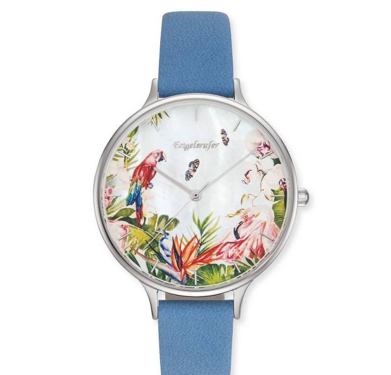 Engelsrufer Quarzuhr Engelsrufer Damen Uhr ERWA-PARADIS-NBL1-LS Leder Quarz, (1-tlg) von Engelsrufer