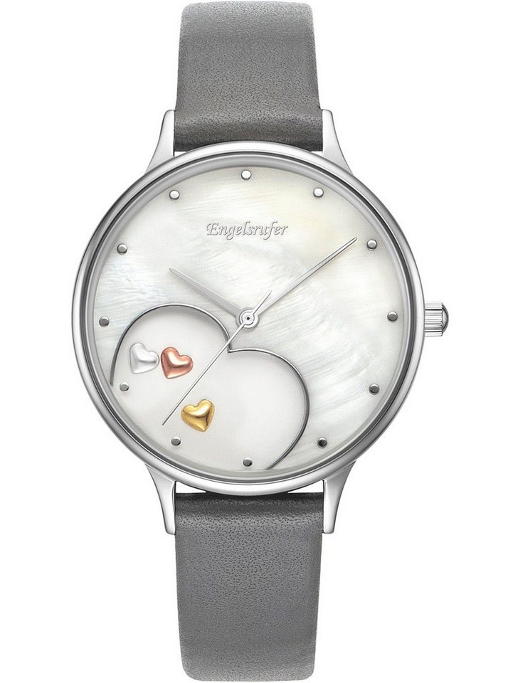 Engelsrufer Quarzuhr Engelsrufer ERWA-HEART-LGY1-MS Happy Hearts Damenuhr 34mm 5ATM Engelsrufer ERWA-HEART-LGY1-MS Happy Hearts Damenuhr 34mm 5ATM von Engelsrufer