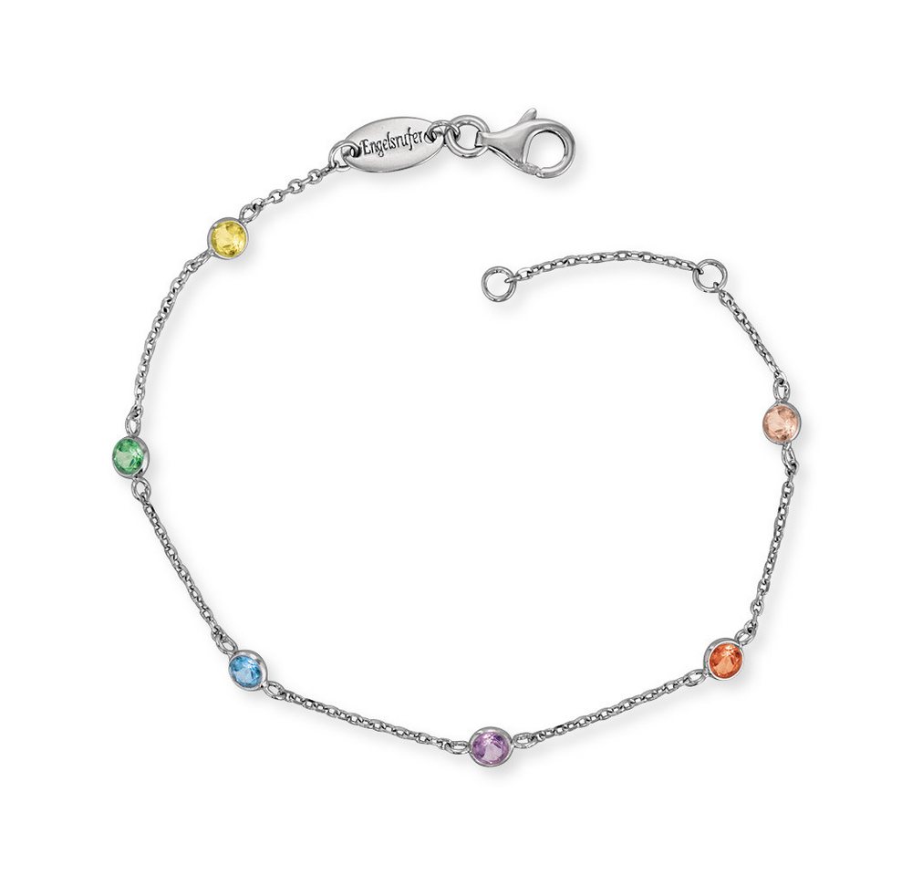Engelsrufer Silberarmband Engelsrufer Armband ERB-LILMOON-ZIM Sterling Silber mit bunten Zirkoni (kein Set, 1-tlg., kein Set) von Engelsrufer