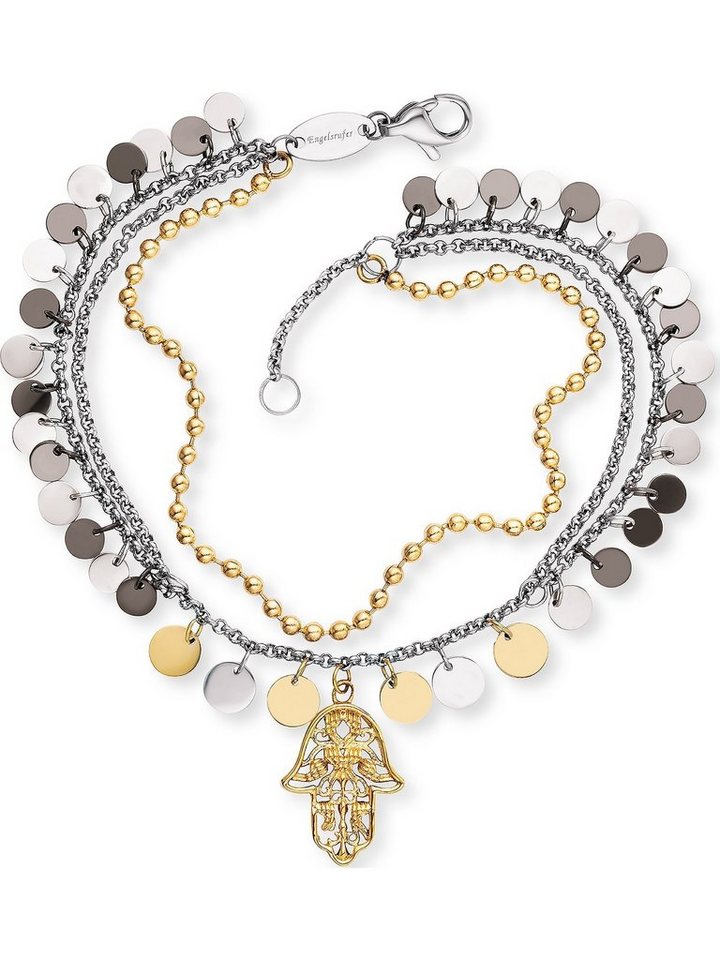 Engelsrufer Silberarmband Engelsrufer Damen-Armband Edelstahl Hand Fatimas, Trendig von Engelsrufer