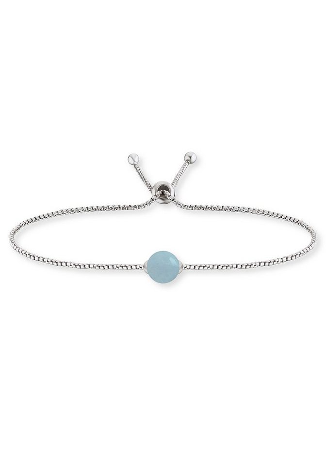 Engelsrufer Silberarmband POWERFUL STONE BLAUER ACHAT, ERB-LILGEM-BA, mit Achat von Engelsrufer