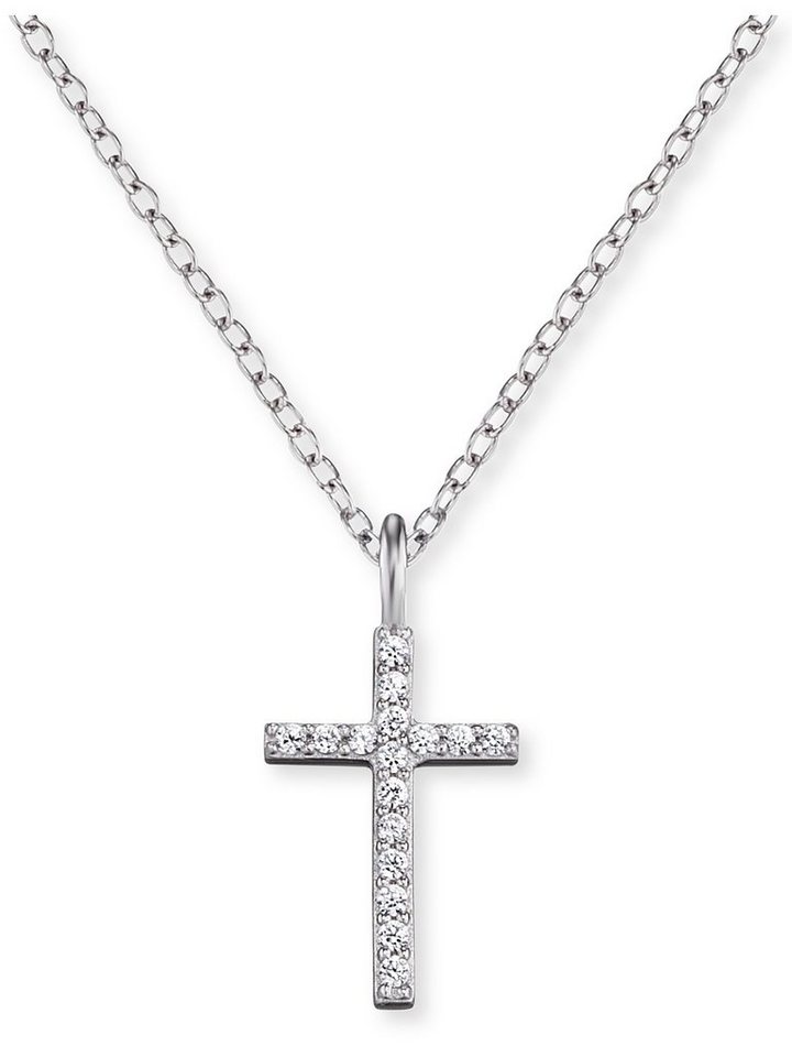 Engelsrufer Silberkette Engelsrufer Damen-Kette 925er Silber 12 Zirkonia von Engelsrufer