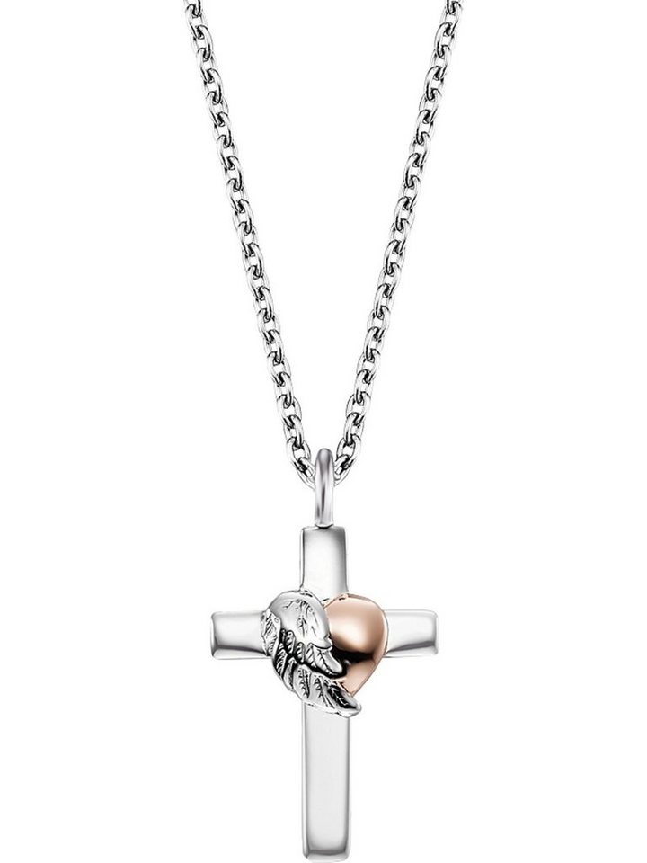 Engelsrufer Silberkette Engelsrufer Damen-Kette 925er Silber Kreuz von Engelsrufer
