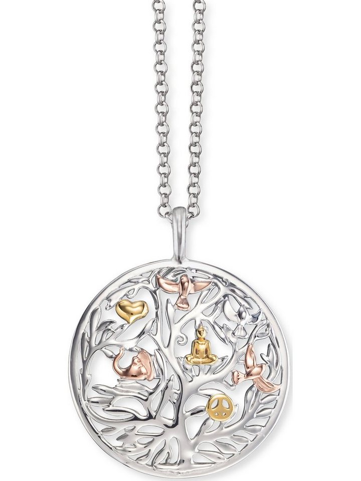 Engelsrufer Silberkette Engelsrufer Damen-Kette 925er Silber rhodiniert von Engelsrufer