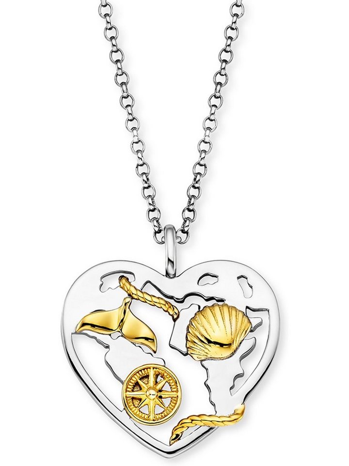 Engelsrufer Silberkette Engelsrufer Damen-Kette 925er Silber Herz von Engelsrufer