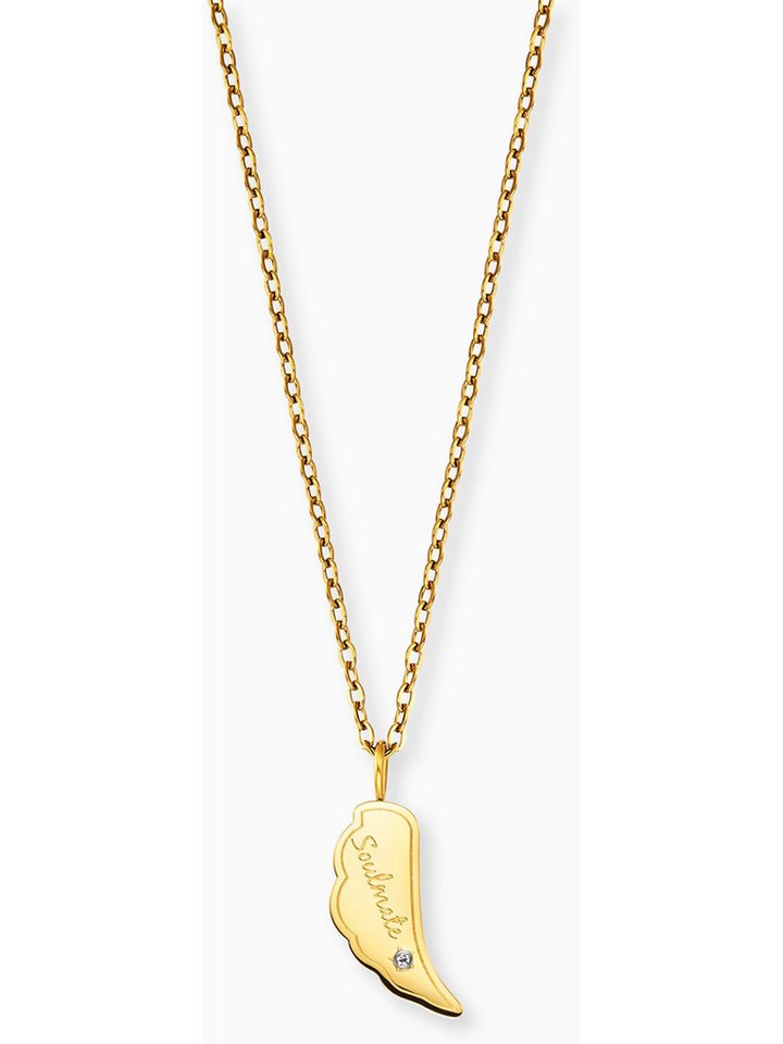 Engelsrufer Silberkette Engelsrufer Damen-Kette Edelstahl 1 Zirkonia von Engelsrufer