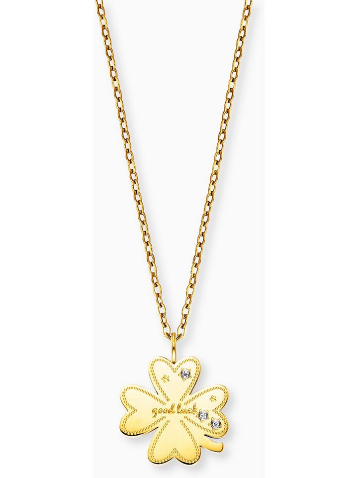 Engelsrufer Silberkette Engelsrufer Damen-Kette Edelstahl 3 Zirkonia von Engelsrufer