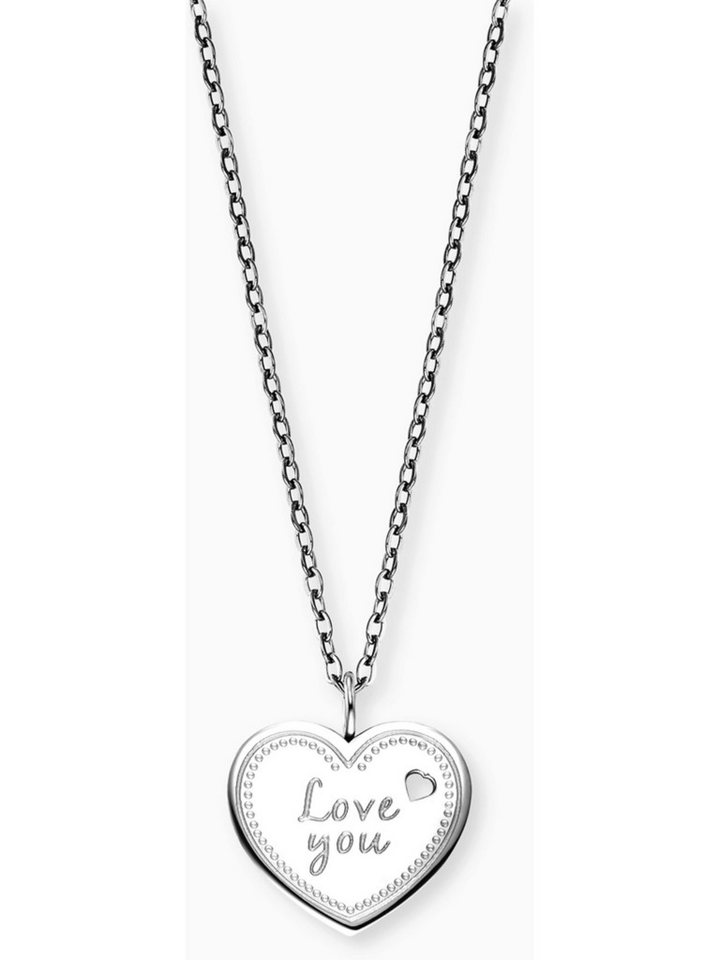 Engelsrufer Silberkette Engelsrufer Damen-Kette Edelstahl Herz von Engelsrufer