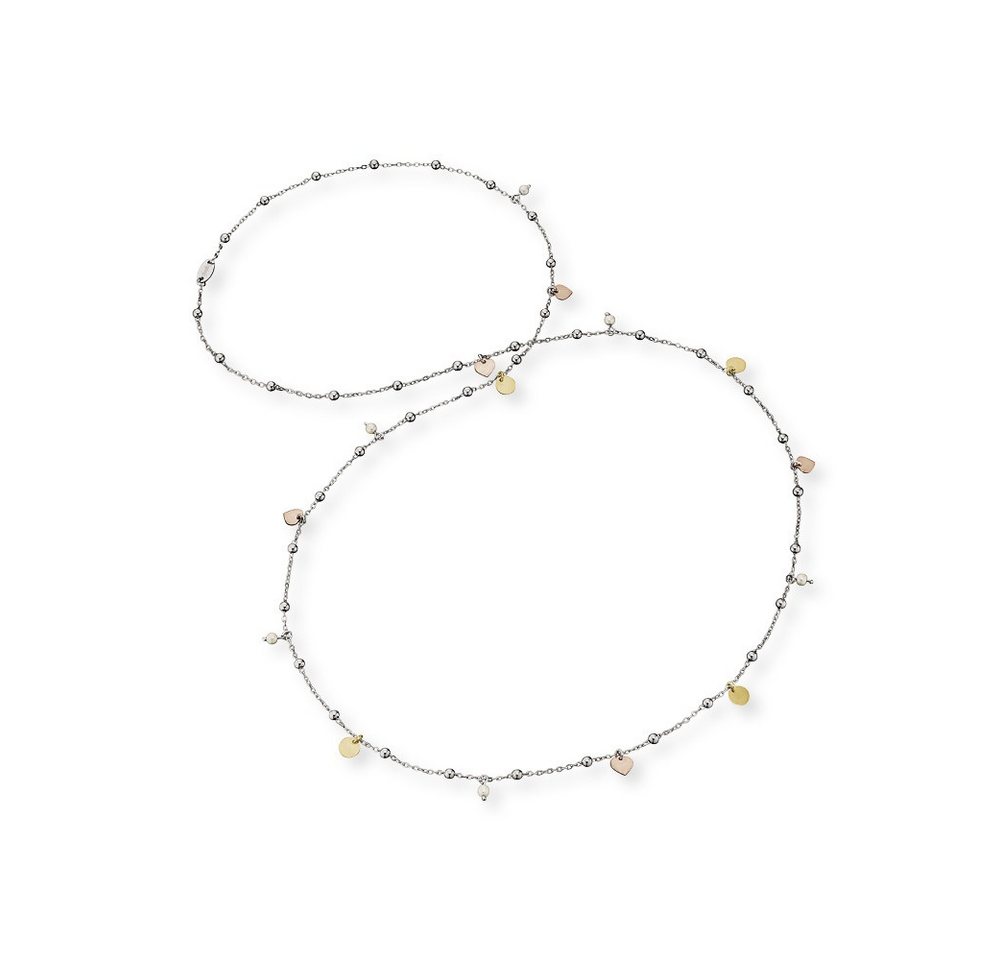 Engelsrufer Silberkette Engelsrufer Halskette Silber ERN-LILJOY-PE-TR mit Muschelkernperlen (1-tlg) von Engelsrufer