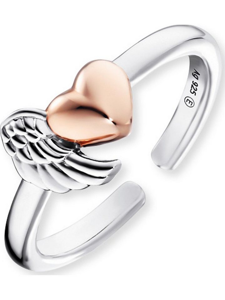 Engelsrufer Silberring Engelsrufer Damen-Damenring 925er Silber Herz von Engelsrufer