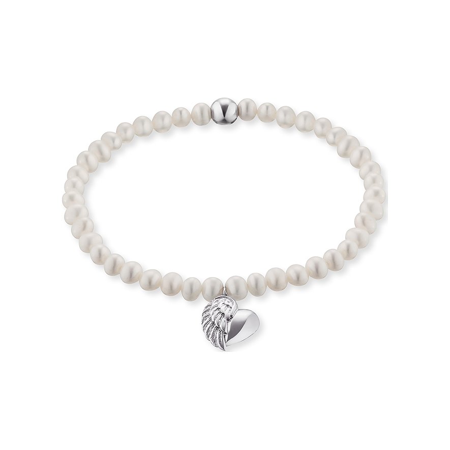 Engelsrufer Armband ERB-HEARTWING-PE Perle, Silber rhodiniert von Engelsrufer