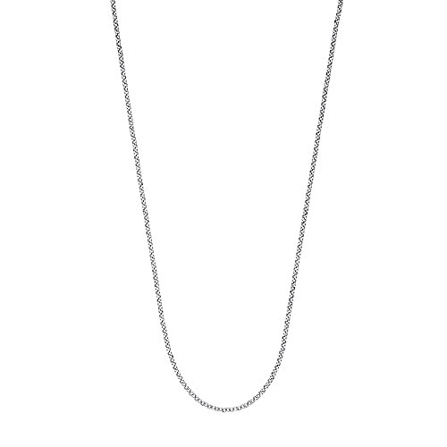 Engelsrufer schlichte Damen Erbshalskette aus Sterling Silber in silber - diamantiert - Karabinerverschluss - Länge: 50cm von Engelsrufer