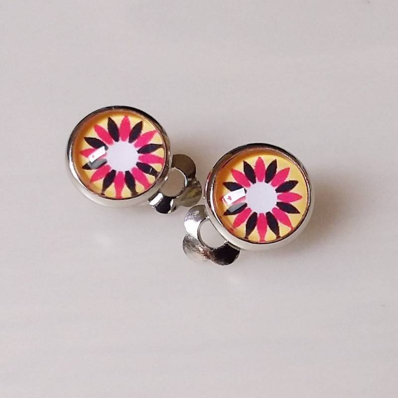 Mädchen Ohrclips Blume /Flower/ Clip Ohrringe /Kinder Ohrclip/Mädchen /Blüte/ Farbe Silber von Engelswunsch