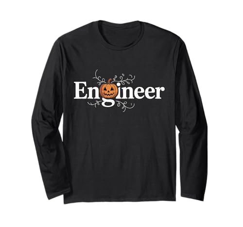 Engineering Halloween Ingenieur Gruseliges Pumpken für Männer Frauen Langarmshirt Engineering Halloween Ingenieur Gruseliges Pumpken für Männer Frauen Langarmshirt von Engineer Halloween Engineering Apparel Funny