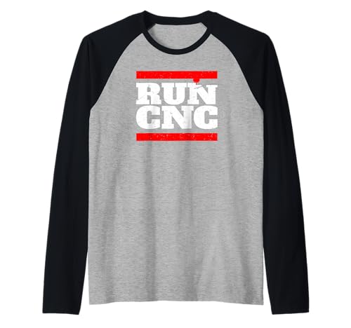 Run CNC Shirt Lustiges CNC Machinist Shirt für Herren Vintage Raglan Run CNC Shirt Lustiges CNC Machinist Shirt für Herren Vintage Raglan von Engineering CNC Professional Shirt