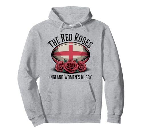 England Rugby Englische Flagge Rugby England Frauen The Red Roses Pullover Hoodie von England Rugby New Tees