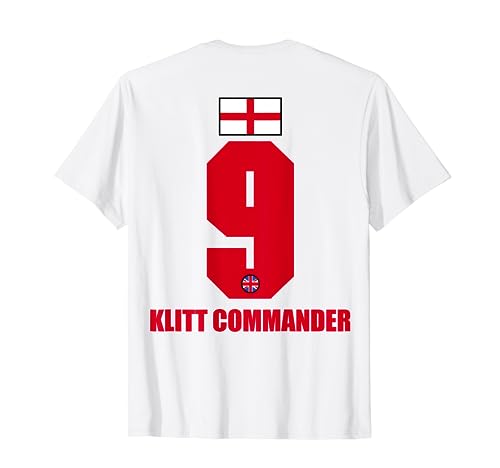 England Sauf Trikot Herren Klitt Commander Saufnamen T-Shirt von England Sauf Trikot - England Trikot Merch