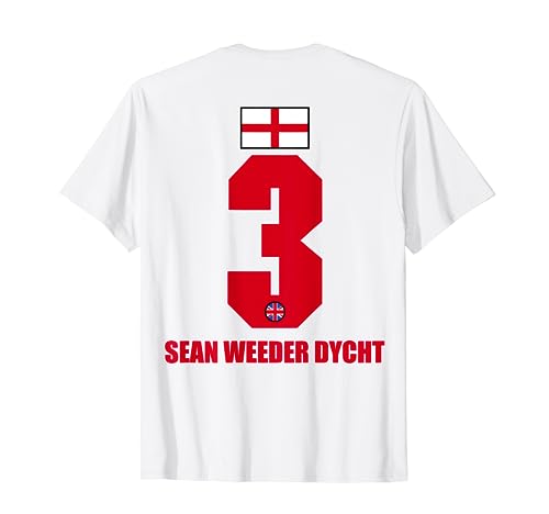 England Sauf Trikot Herren Sean Weeder Dycht Saufnamen T-Shirt von England Sauf Trikot - England Trikot Merch