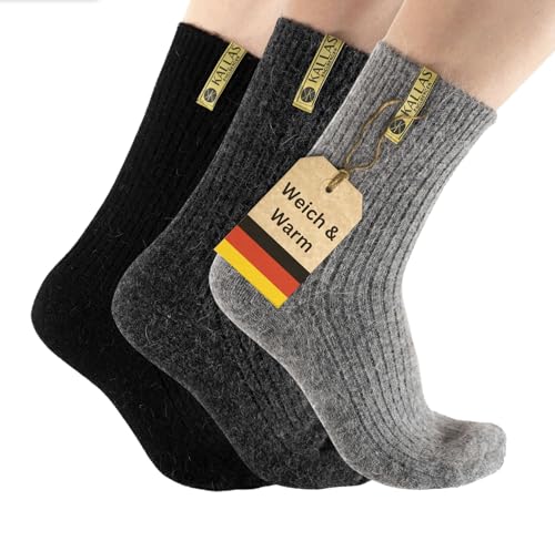 Englberger Premium Merino Socken 85%, Thermosocken Wolle, Kuschelsocken, Wandersocken, Warme Stricksocken, Dicke Outdoor Socken, Wollsocken Damen 39-42, Herren, Wintersocken, Norweger Merinowolle von Englberger