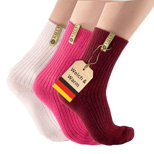 ENGLBERGER™ Premium Merino Socken 85%, Thermosocken Wolle, Kuschelsocken, Wandersocken, Warme Stricksocken Dicke Outdoor Socken, Wollsocken Damen Herren Kinder Wintersocken Norweger Merinowolle 3 Paar von Englberger