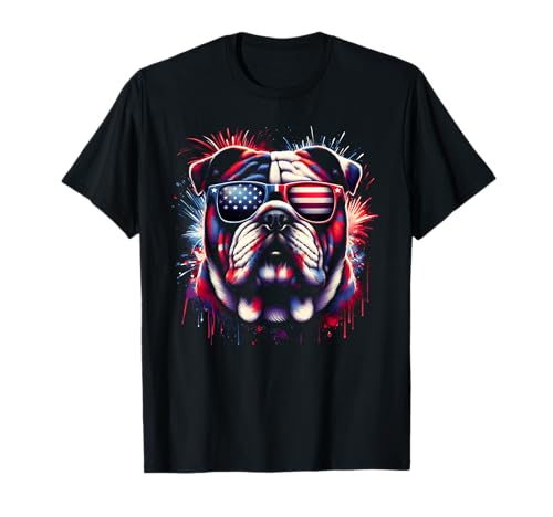 Englische Bulldogge 4. Juli Merica Herren Damen USA Flagge T-Shirt Englische Bulldogge 4. Juli Merica Herren Damen USA Flagge T-Shirt von English Bulldog 4th of July Merica Men Women Dog