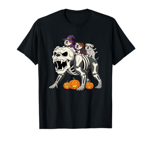 Englische Bulldogge Skelett Mama Hexe Halloween Herren Damen T-Shirt Englische Bulldogge Skelett Mama Hexe Halloween Herren Damen T-Shirt von English Bulldog Lovers Halloween Outfits Boy Girl