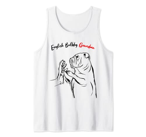 Englische Bulldogge Oma Hundebesitzer Liebhaber Lustige Frauen Tank Top von English Bulldog Mom Apparel & Gift Ideas
