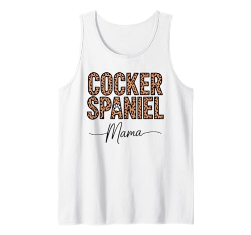 Leopardenmuster Cocker Spaniel Mama Tank Top Leopardenmuster Cocker Spaniel Mama Tank Top von English Cocker Spaniel Lover Gifts