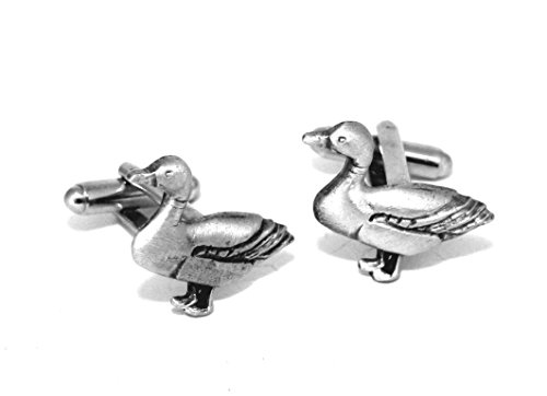 Manschettenknöpfe Ente (mit Geschenk-Box) von English Pewter Bijouterie