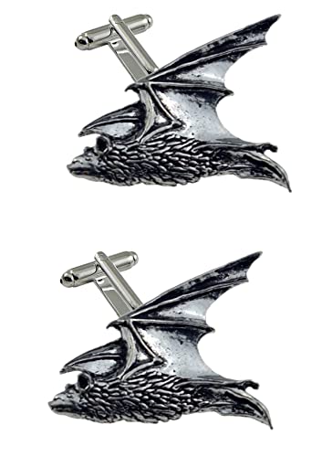 Manschettenknöpfe Fledermaus (mit Geschenk-Box) von English Pewter Bijouterie