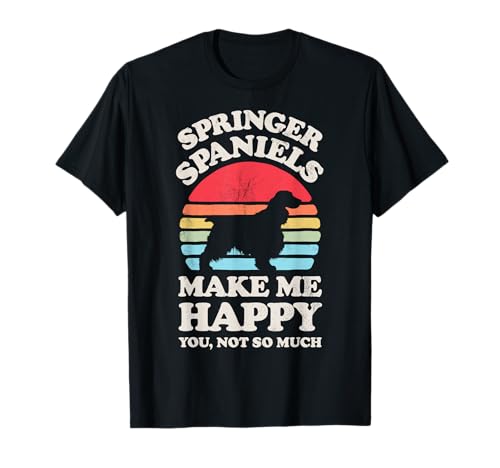 English Springer Spaniels Make Me Happy Dog Lover Retro Men T-Shirt English Springer Spaniels Make Me Happy Dog Lover Retro Men T-Shirt von English Springer Spaniel DU Clothing