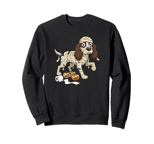 English Springer Spaniel Mummy Kürbis Halloween Herren Damen Sweatshirt von English Springer Spaniel Lovers Halloween Outfits