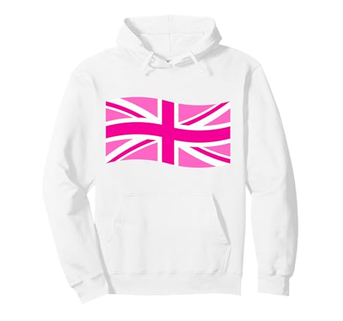 Rosa britische Flagge Union Jack in Pink für Damen Frauen Mädchen Pullover Hoodie Rosa britische Flagge Union Jack in Pink für Damen Frauen Mädchen Pullover Hoodie von English Women Unite Celebrate British Ladies Pink