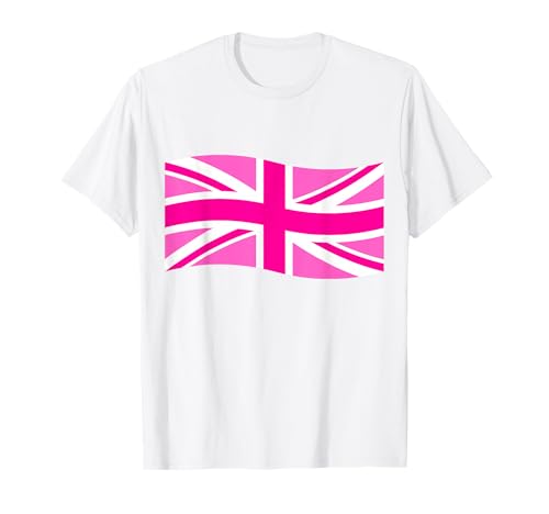 Rosa britische Flagge Union Jack in Pink für Damen Frauen Mädchen T-Shirt Rosa britische Flagge Union Jack in Pink für Damen Frauen Mädchen T-Shirt von English Women Unite Celebrate British Ladies Pink