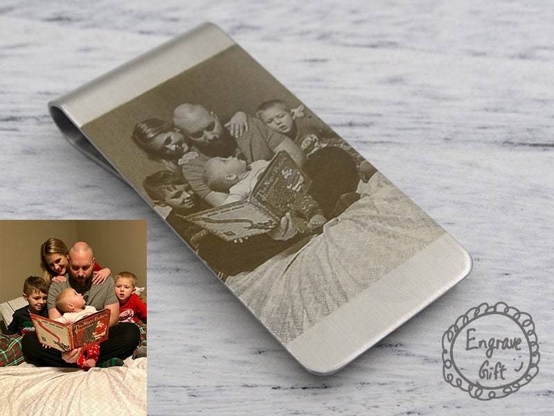 Benutzerdefinierte Unterschrift Fingerabdruck Geldklammer - Personalisiertes Geschenk Aus Edelstahl von EngraveGift