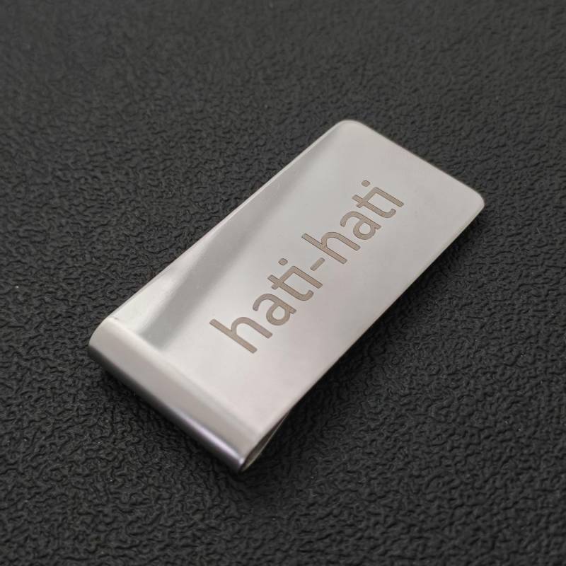 Personalisierte Gedenk Geldklammer - Personalisiertes Stahl Geschenk Für Freund, Individuelle Handschrift Oder Individueller Fingerabdruck von EngraveGift